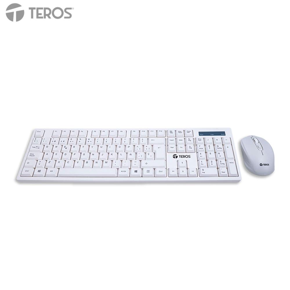COMBO INALÁMBRICO TECLADO Y MOUSE TEROS TE-5016S BLANCO