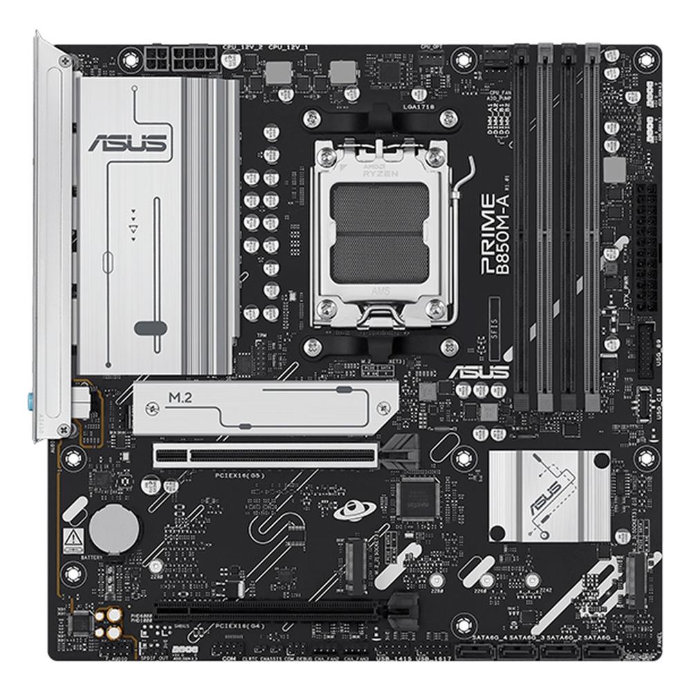 Placa Madre ASUS Prime B850M-A AM5 DDR5 Micro ATX Negra