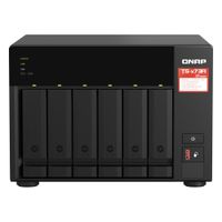 Servidor NAS QNAP TS-673A-8G 6 Bahías Ryzen V1500B 8GB DDR4 2.5GbE Negro