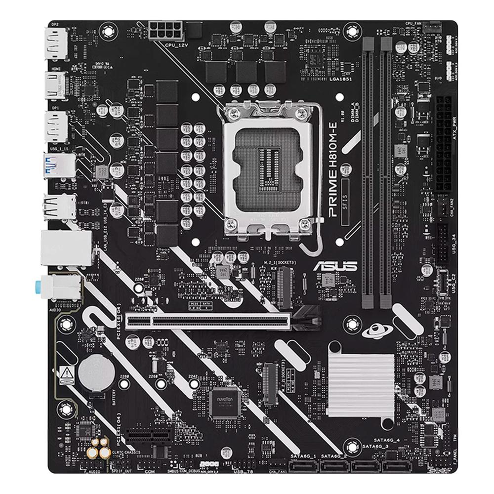 Placa Madre ASUS Prime H810M-E LGA1851 DDR5 Micro ATX Negra