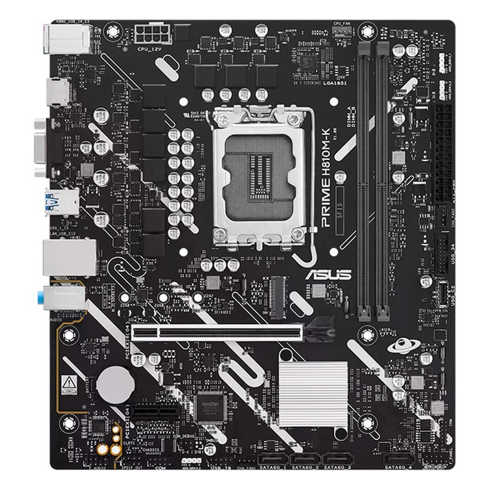 Placa Madre ASUS Prime H810M-K LGA1851 DDR5 Micro ATX Negra