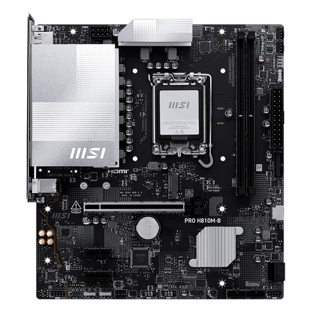 Placa Madre MSI PRO H810M-B LGA1851 DDR5 Micro ATX Negra