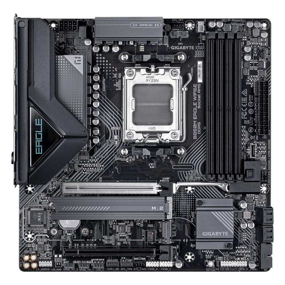 Placa Madre Gigabyte B850M Eagle Wi-Fi 6E AM5 DDR5 Micro ATX Negra