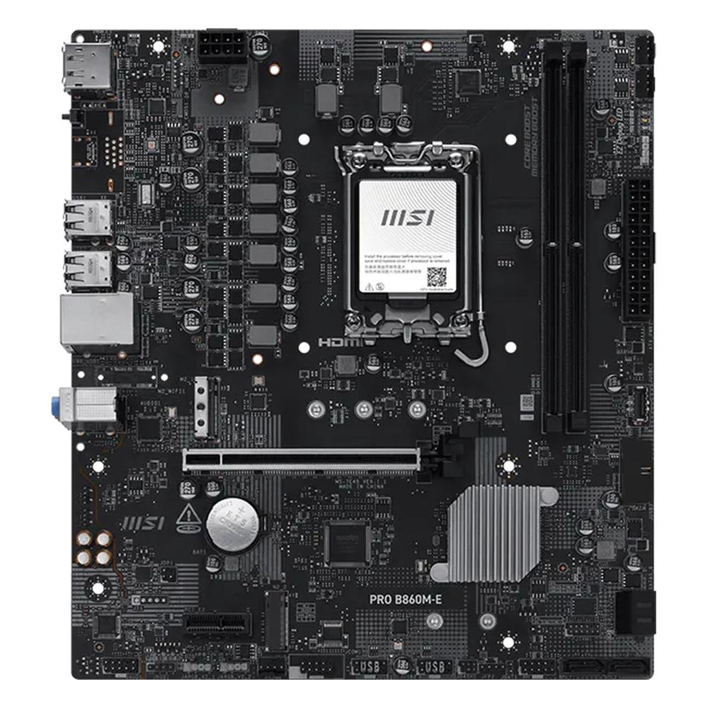 Placa Madre MSI Pro B860M-E LGA1851 DDR5 Micro ATX Negra