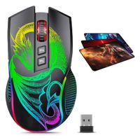 Mouse Gamer Inalámbrico Micronics Dragon 3 GM806-3M Bluetooth RGB  Y Pad Mouse