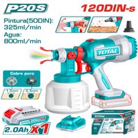 PISTOLA PINTAR 20V 800ML MIN 120DIN-S CAP 1000ML 1X2.0AH
