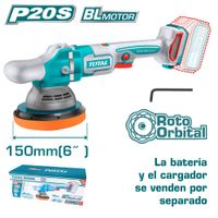 PULIDORA ROTO-ORBITAL 20V 150MM 6 PULGADAS 2000-4500RPM BRUSHLESS INDUSTRIAL