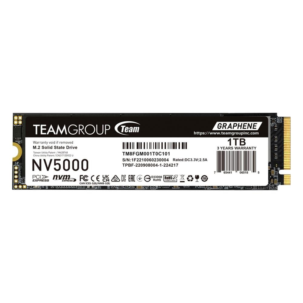 Disco Sólido SSD Teamgroup NV5000 1TB NVMe PCIe Gen4 M.2 2280