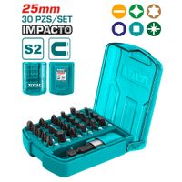 SET PUNTAS DESTORNILLADOR IMPACTO 30PCS 25MM S2 MAGNETICO ESTUCHE INDUSTRIAL