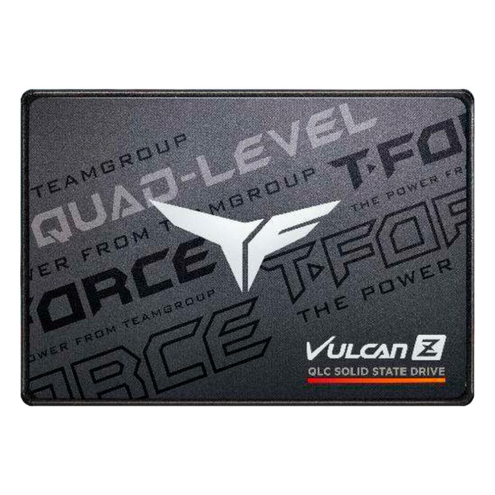 Disco Sólido SSD Teamgroup T-Force Vulcan Z QLC 256GB SATA 2.5 pulgadas Negro