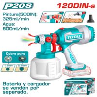 PISTOLA PINTAR 20V 800ML MIN 120DIN-S CAP 1000ML