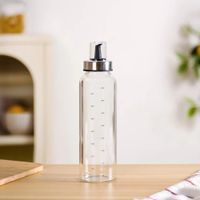 Aceitero y Vinagrero de Vidrio 500 ml con Escala Medidora y Pico Dosificador a Chorro