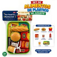 Set Juguetes de Comida Rapida Fast Food Hamburguesa