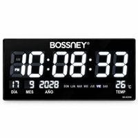Reloj Digital LED de Pared 46 x 22 cm-Hora Fecha y Temperatura