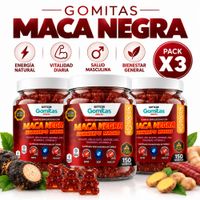 PACK 3 GOMITAS MACA NEGRA PARA ADULTOS 450 GOMITAS SOTTCOR LABS