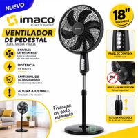Ventilador Pedestal antimosquitos 85W FSM7518MK Imaco