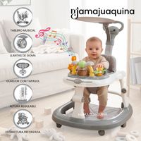 Andador con Tablero Didáctico FLAG Altura Regulable Gray