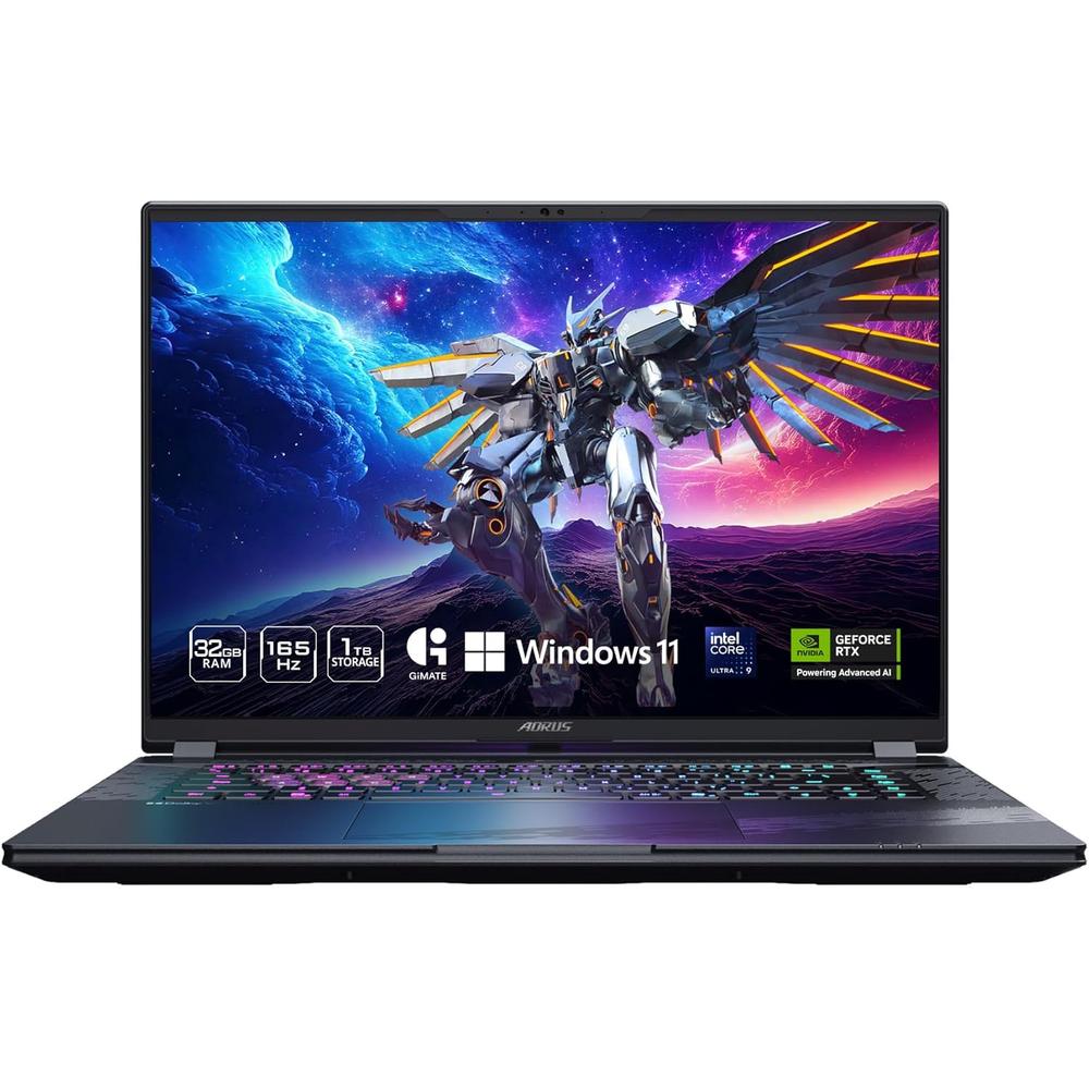 LAPTOP GIGABYTE AORUS ELITE 16 16? INTEL ULTRA 9 RTX 5070 32GB 1TB | NEGRO