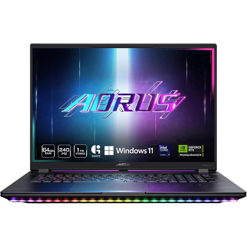 LAPTOP GIGABYTE AORUS MASTER 18 18? INTEL ULTRA 9 RTX 5080 32GB 2TB | NEGRO