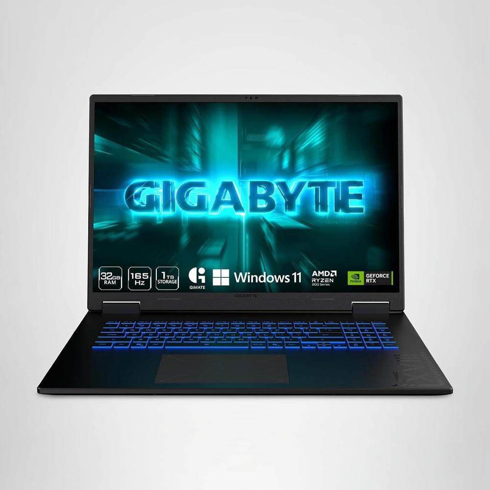 LAPTOP GIGABYTE GAMING A18 18? RYZEN 7 RTX 5060 32GB 1TB | ACERO NEGRO