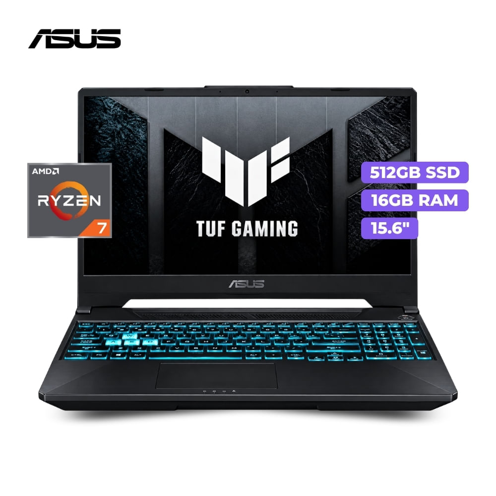 Laptop Asus Tuf A15 FA506NCG-HN334 AMD Ryzen 7 8845HS 16GB Ram 512GB SSD 15.6 FHD 144Hz