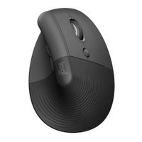 Mouse Logitech Lift Vertical Ergonómico Logi Bolt Black