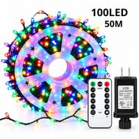 Luces Navideñas Hada Espiga 50m Control Remoto 1000 Led Multicolor