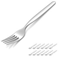 Set x12 Tenedores de Acero Inoxidable Tumi Acabado Brillante para Almuerzo y Cena