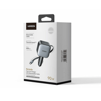 Cargador de Carro 3 Puertos con Cable 90W Ugreen Original