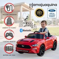 Carro a Batería Musical  MUSTANG con Control Remoto Edición Exclusiva Red