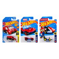 Hot Wheels 3-Pack Variado Mario Spider Autos a Escala