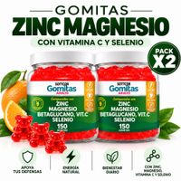 PACK 2 GOMITAS ZINC PARA ADULTOS 300 GOMITAS SOTTCOR LABS