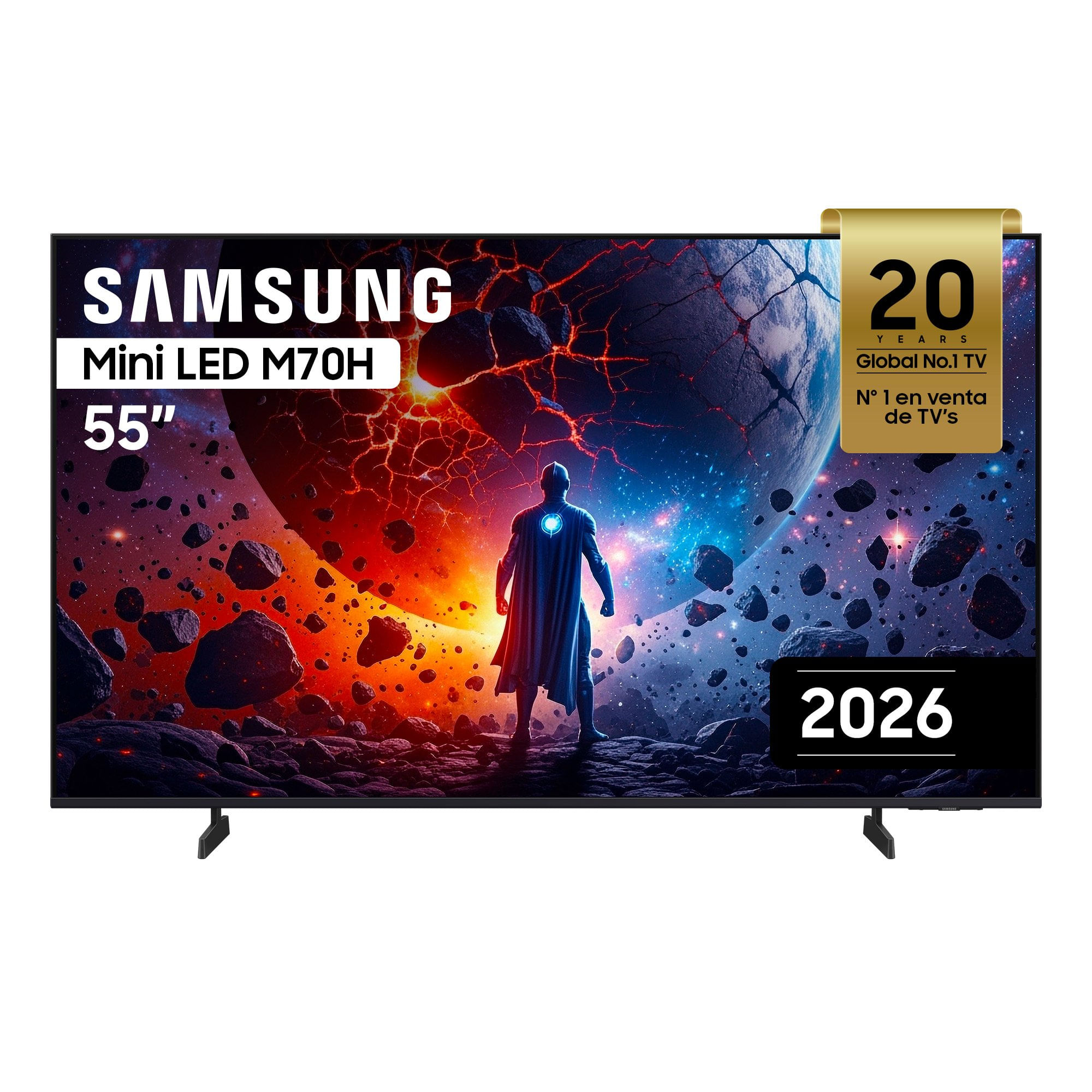 Televisor SAMSUNG Mini LED 55"" UHD 4K Smart TV UN55M70HAGXPE