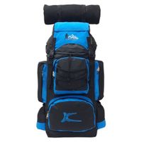 Mochila Campera Kengar Modelo N.3 Negro - Turquesa