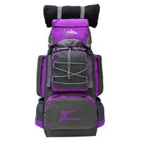 Mochila Campera Kengar Modelo N.3 Plomo - Uva