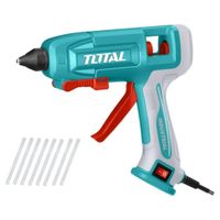 Pistola de Silicona Caliente TOTAL Industrial 45W - 250W para Barras 11.2mm con 8 Barras TT401116