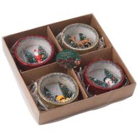 Set de Adornos de Árbol DECO HOME Tradicional x4un