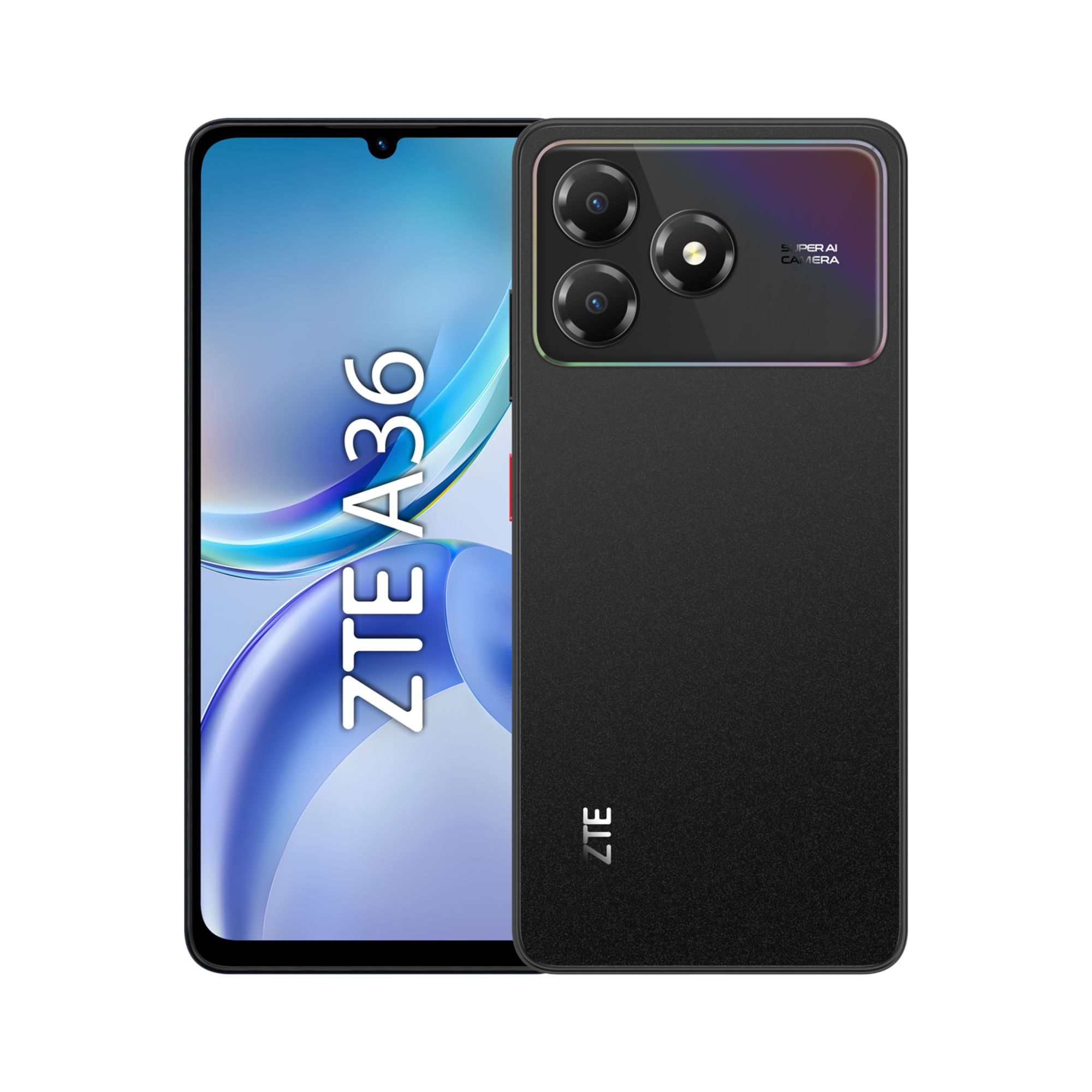Smartphone ZTE A36 6.75"" 4GB 128GB 5MP Negro