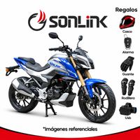 Moto Sonlink Azul SL250-F16 250cc  6 Veloc. 24.5 Hp  Luces Led