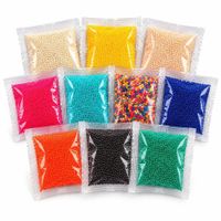 Pack x10 Bolsas 50000 Balas de Hidrogel de Colores Variados para Pistola de Juguete