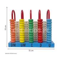 Ábaco Vertical de Madera Educativo 5 Columnas para Niños