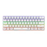 Teclado T-Dagger Arena Lite TGK321W Rainbow Switch Red Español - White