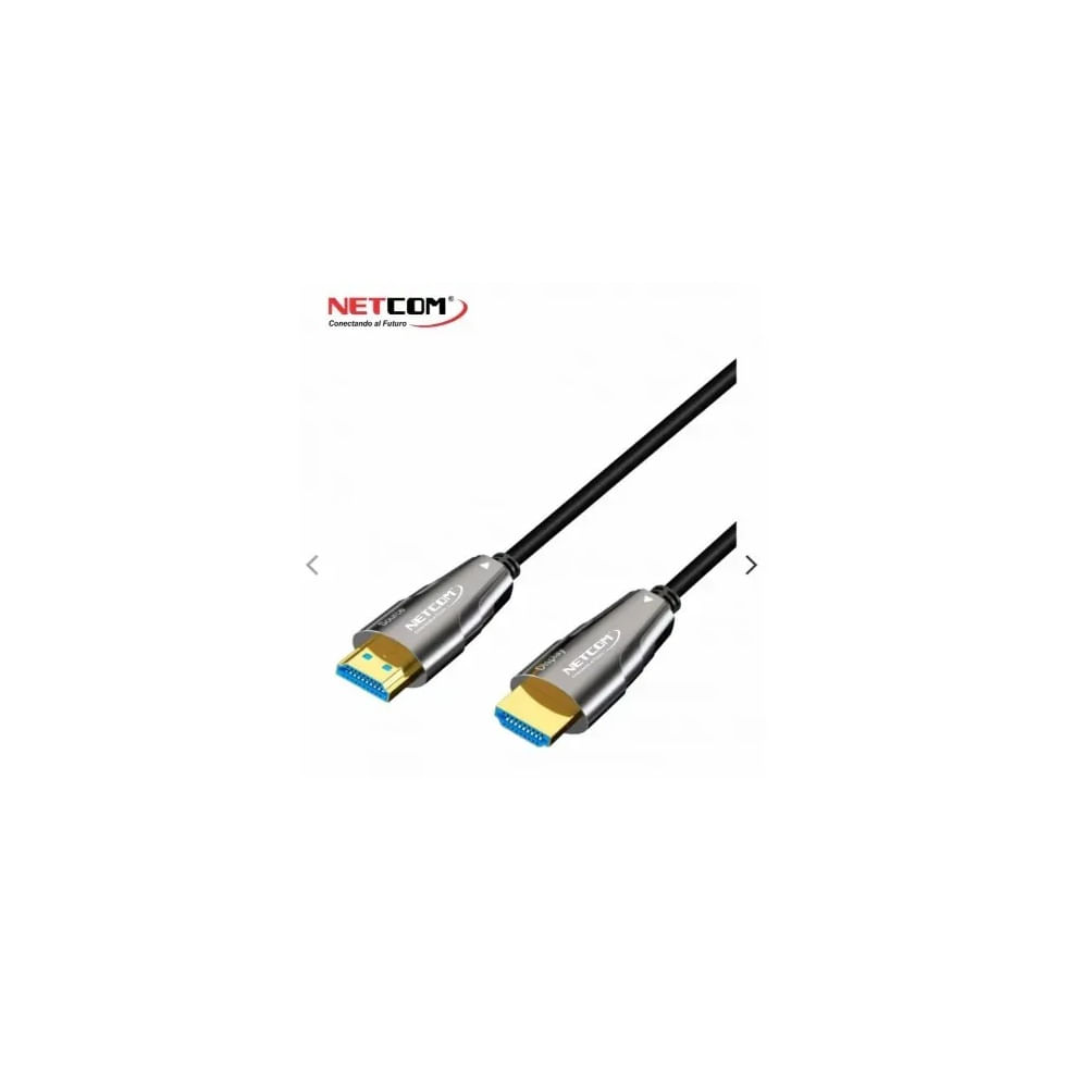 CABLE HDMI 2.0 DE FIBRA OPTICA DE 15 METROS ULTRA HD 4K 60HZ NETCOM