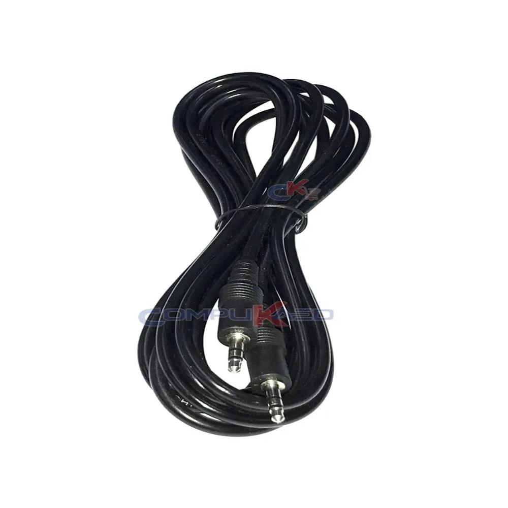 CABLE DE AUDIO DE MINI PLUG MACHO A MINI PLUG MACHO DE 5 MTS TRAUTECH