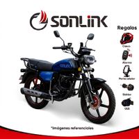 Moto SONLINK SL150-C10 Azul 150 cc 9 HP 5 vel. con USB y Sliders