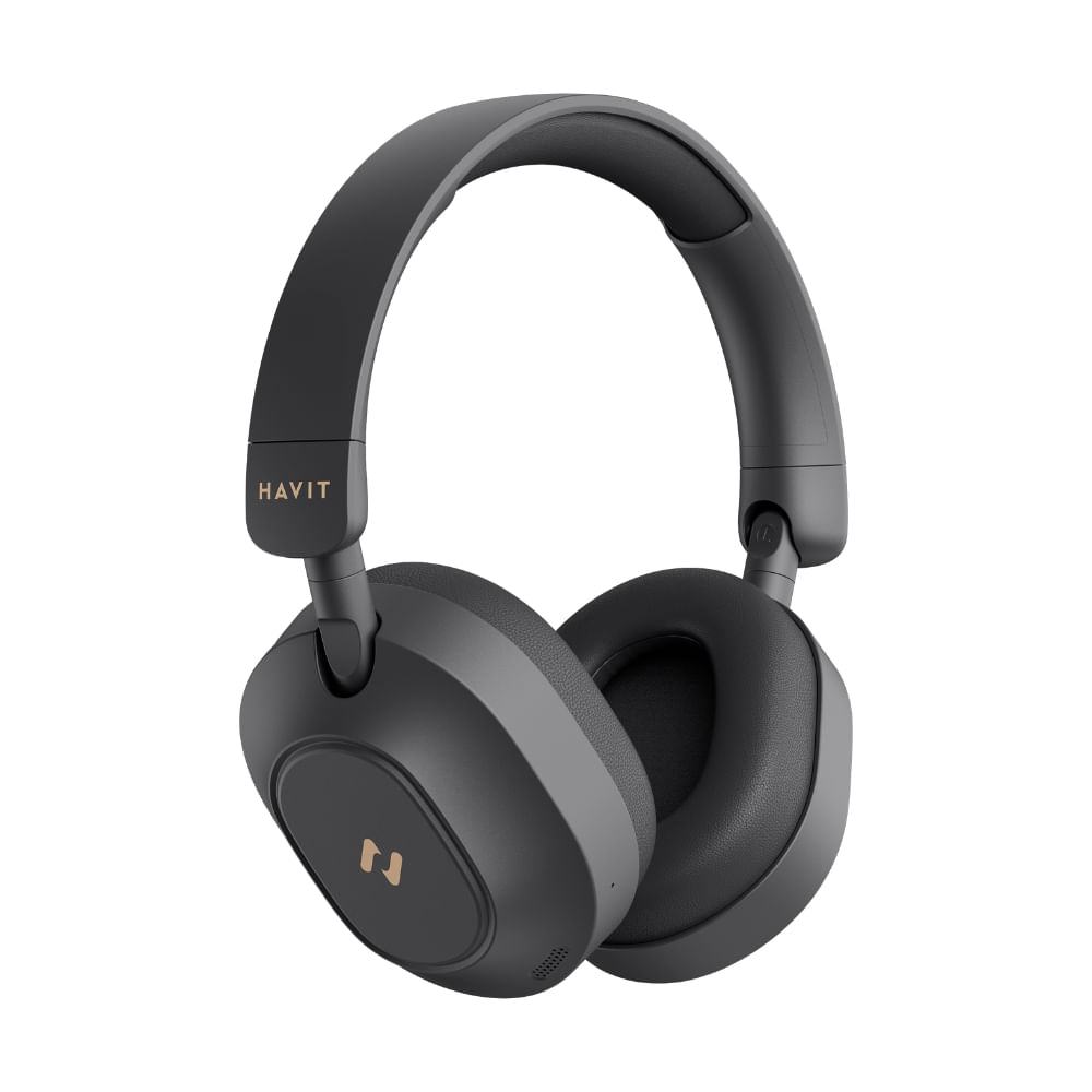 AUDÍFONO BLUETOOTH HAVIT H668BT ANC 80 HORAS NEGRO