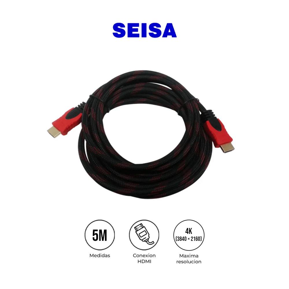 Cable HDMI Seisa XC-FH5001 Mallado con Filtro 5m