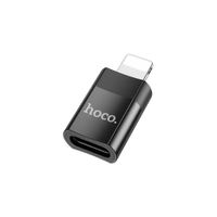 Adaptador Hoco Lightning Macho a USB-C Hembra USB 2.0 Negro UA17-61996