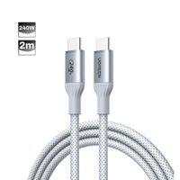 Cable Ugreen USB-C a USB-C 5A 240W Trenzado 2M Starlight Blue 75732