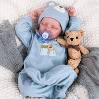 MUÑECA BEBÉ REBORN AORI NIÑO DORMIDO 45 CM